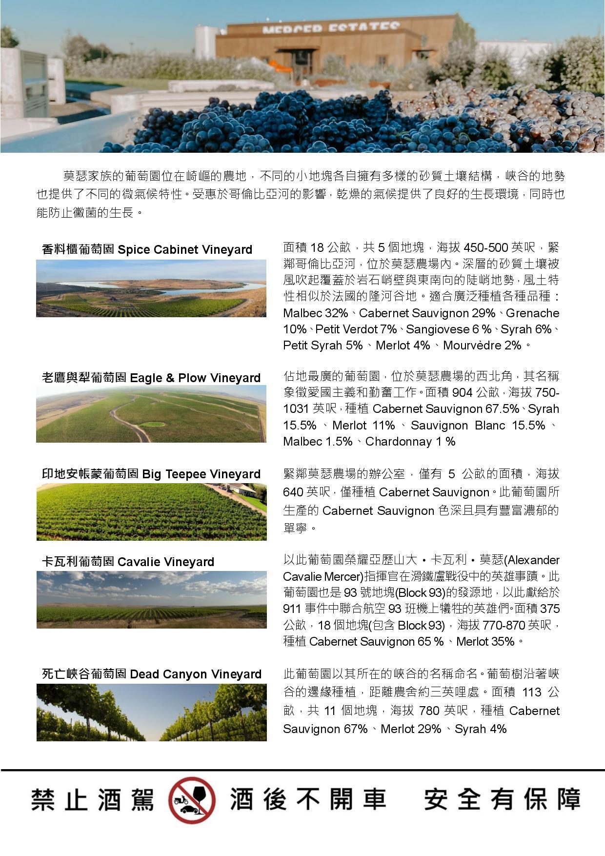 MERCER WINE ESTATES 美國華盛頓州莫瑟家族酒莊